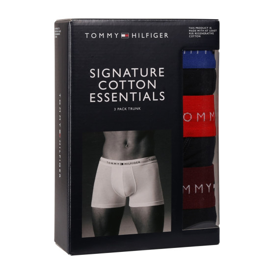 3PACK Herren Klassische Boxershorts Tommy Hilfiger dunkelblau (UM0UM02763 05K)