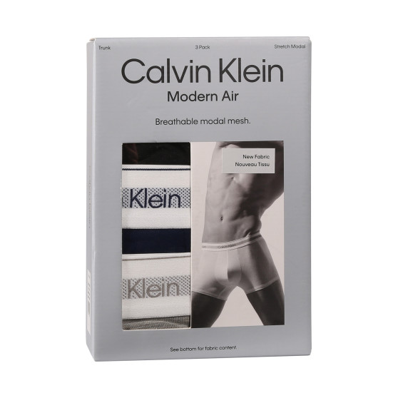 3PACK Herren Klassische Boxershorts Calvin Klein mehrfarbig (NB3953A-PS8)