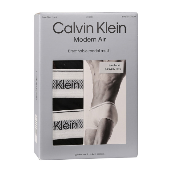 3PACK Herren Klassische Boxershorts Calvin Klein schwarz (NB3956A-UB1)