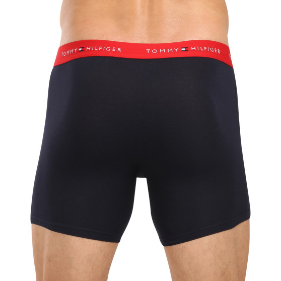 3PACK Herren Klassische Boxershorts Tommy Hilfiger dunkelblau (UM0UM02765 0W3)