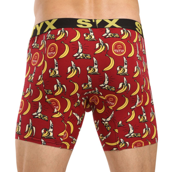 Styx Herren Boxershorts lange Kunst Sport Gummi Bananen (UN1359)