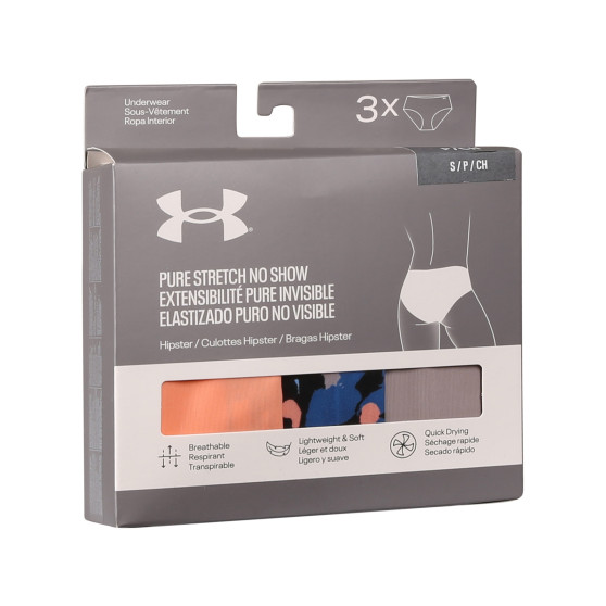 3PACK Damen Slips Under Armour mehrfarbig (1383896 432)