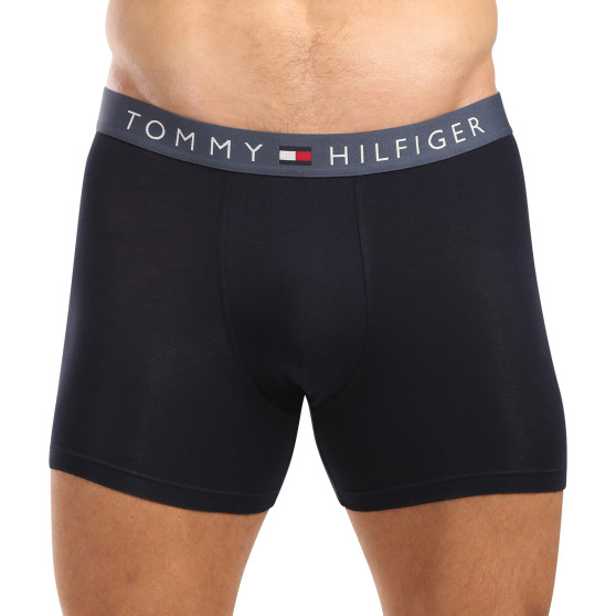 3PACK Herren Klassische Boxershorts Tommy Hilfiger dunkelblau (UM0UM03431 0R1)