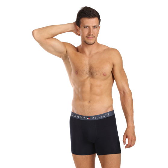 3PACK Herren Klassische Boxershorts Tommy Hilfiger dunkelblau (UM0UM03431 0R1)