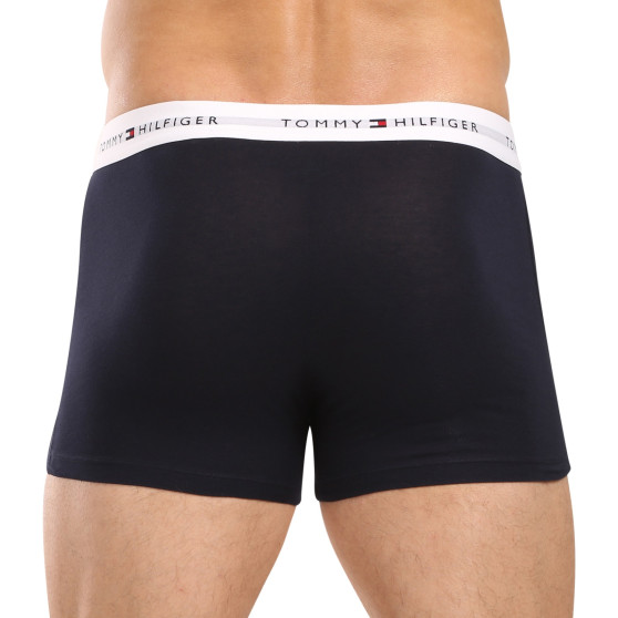 3PACK Herren Klassische Boxershorts Tommy Hilfiger dunkelblau (UM0UM02763 0W3)