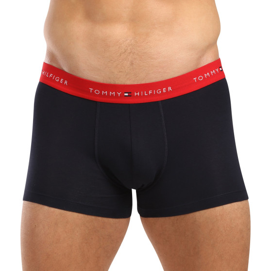 3PACK Herren Klassische Boxershorts Tommy Hilfiger dunkelblau (UM0UM02763 0W3)