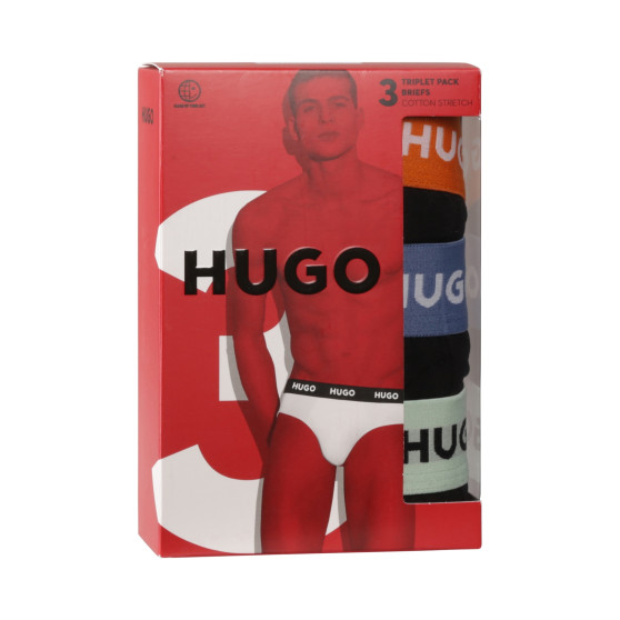 3PACK Herren Slips HUGO schwarz (50517879 961)