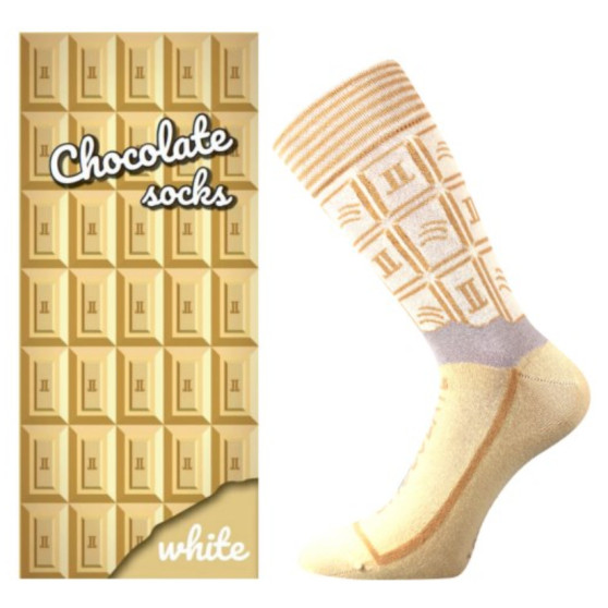 Lonka Frauensocken hoch mehrfarbig (Chocolate-white)