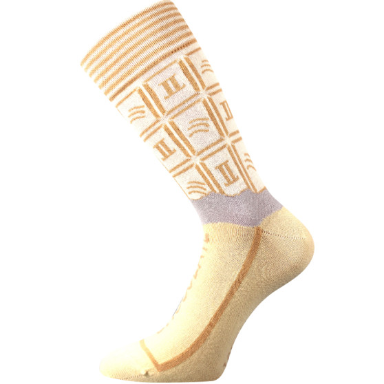 Lonka Frauensocken hoch mehrfarbig (Chocolate-white)