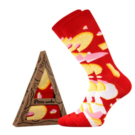 Socken Lonka lang mehrfarbig (Pizza-hawaii)