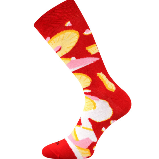 Socken Lonka lang mehrfarbig (Pizza-hawaii)