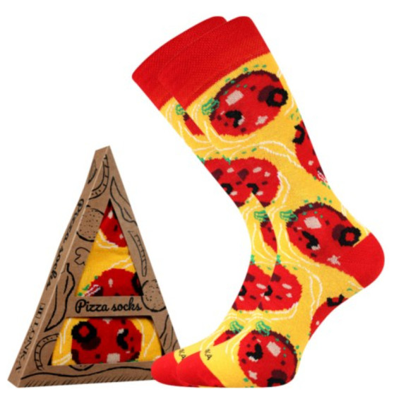 Socken Lonka lang mehrfarbig (Pizza-pepperoni)