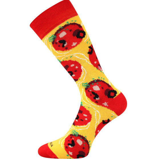 Socken Lonka lang mehrfarbig (Pizza-pepperoni)