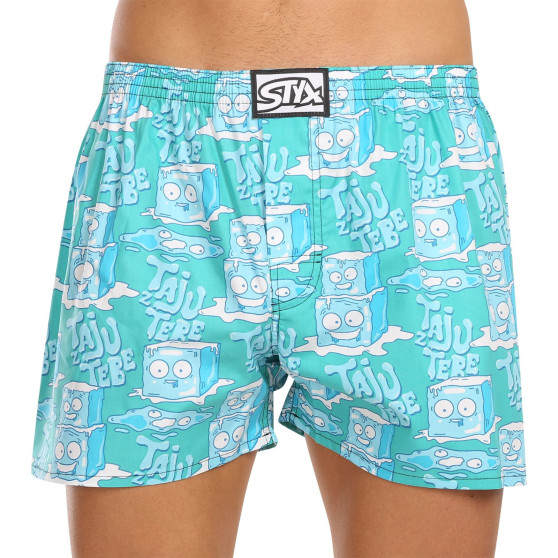 Herren Boxershorts  Styx art klassischer Gummizug übergroße Muster (E1659)