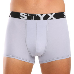 Herren Klassische Boxershorts Styx sportlicher Gummizug hellgrau (G1062)