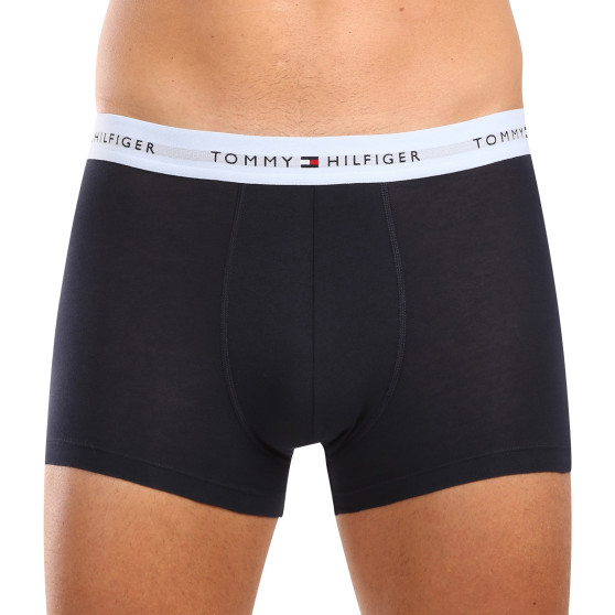 3PACK Herren Klassische Boxershorts Tommy Hilfiger dunkelblau (UM0UM02763 0T3)