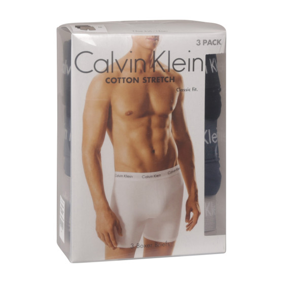 3PACK Herren Klassische Boxershorts Calvin Klein mehrfarbig (NB1770A-QRH)