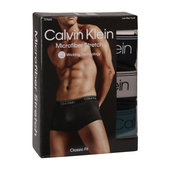 3PACK Herren Klassische Boxershorts Calvin Klein schwarz (NB2569A-Q7E)