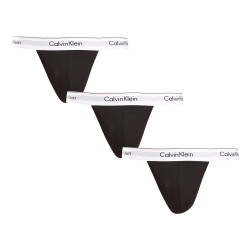 3PACK Herren-Tanga Calvin Klein schwarz (NB3226A-001)