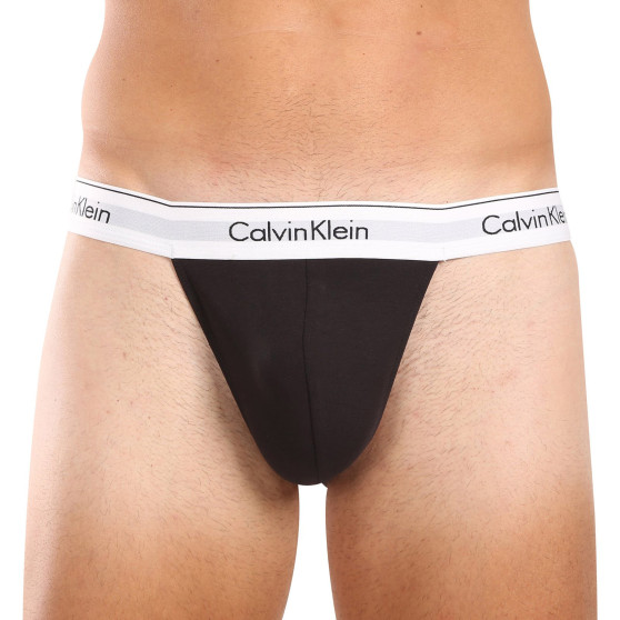 3PACK Herren-Tanga Calvin Klein schwarz (NB3226A-001)