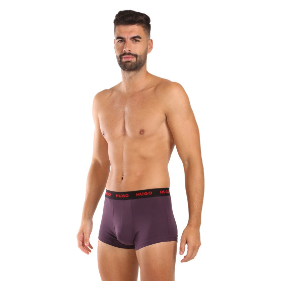 3PACK Herren Klassische Boxershorts HUGO mehrfarbig (50517878 987)