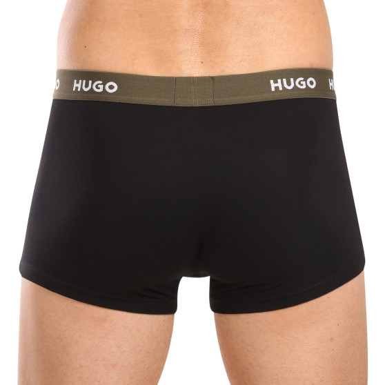 3PACK Herren Klassische Boxershorts HUGO schwarz (50517878 988)