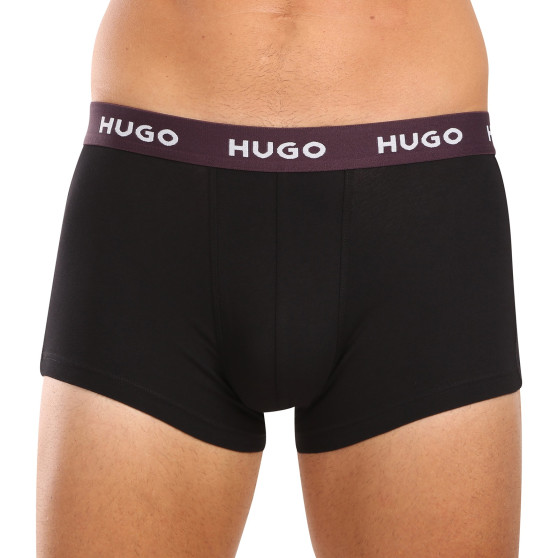 3PACK Herren Klassische Boxershorts HUGO schwarz (50517878 988)