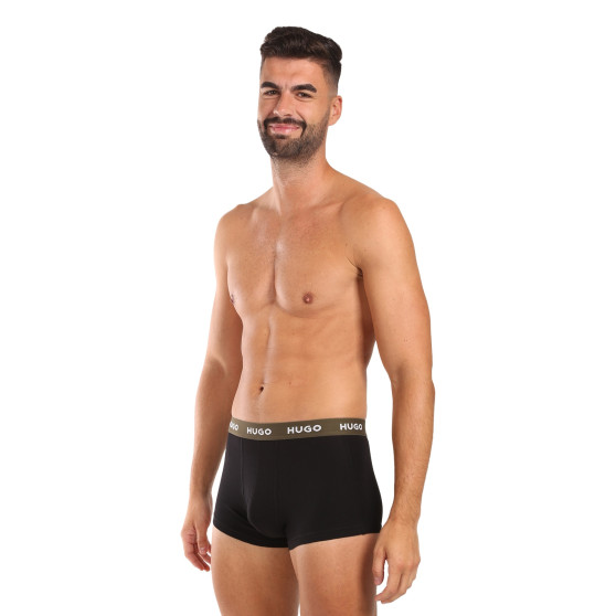 3PACK Herren Klassische Boxershorts HUGO schwarz (50517878 988)