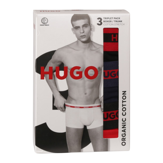 3PACK Herren Klassische Boxershorts HUGO mehrfarbig (50517883 960)