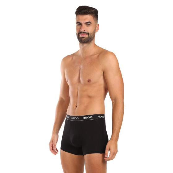 3PACK Herren Klassische Boxershorts HUGO schwarz (50517886 991)