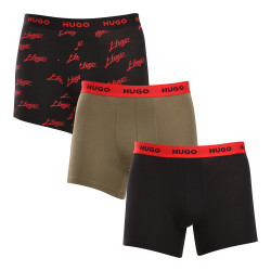 3PACK Herren Klassische Boxershorts HUGO mehrfarbig (50517887 984)