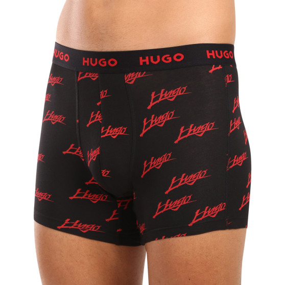 3PACK Herren Klassische Boxershorts HUGO mehrfarbig (50517887 984)