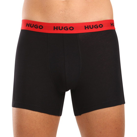 3PACK Herren Klassische Boxershorts HUGO mehrfarbig (50517887 984)