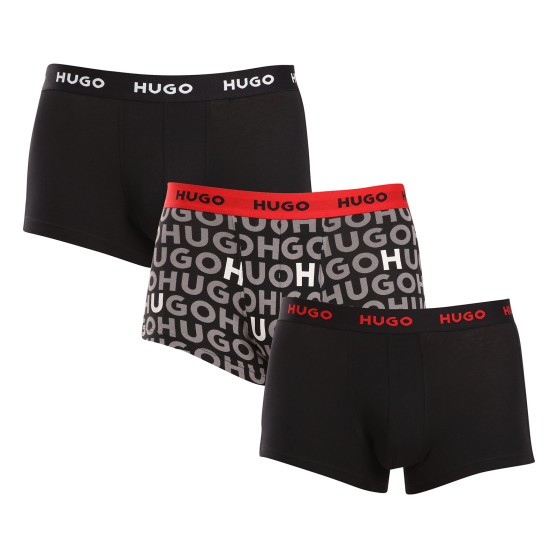 3PACK Herren Klassische Boxershorts HUGO mehrfarbig (50517894 980)