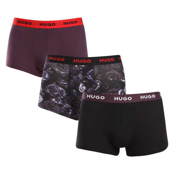 3PACK Herren Klassische Boxershorts HUGO mehrfarbig (50517894 982)