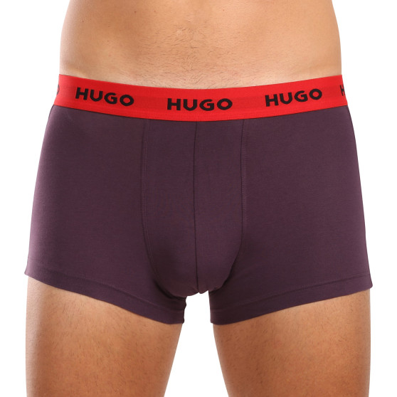 3PACK Herren Klassische Boxershorts HUGO mehrfarbig (50517894 982)