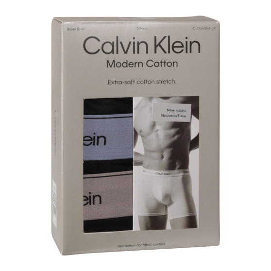 3PACK Herren Klassische Boxershorts Calvin Klein schwarz (NB3964A-U2Y)