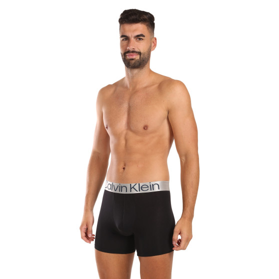 3PACK Herren Klassische Boxershorts Calvin Klein schwarz (NB3131A-PZE)