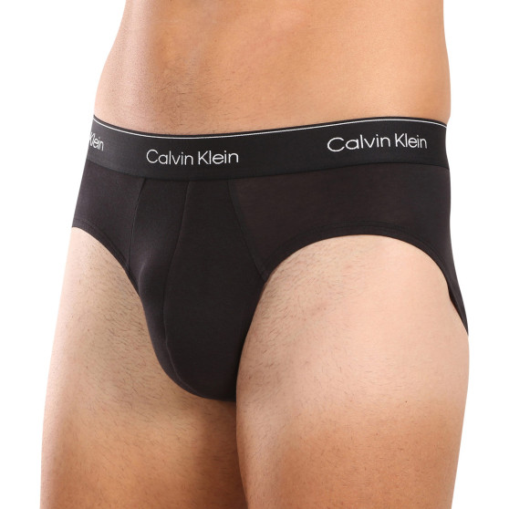 3PACK Herren Slips Calvin Klein schwarz (NB3962A-TM6)