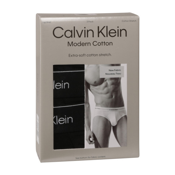 3PACK Herren Slips Calvin Klein schwarz (NB3962A-TM6)