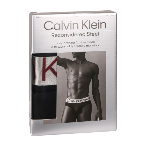 3PACK Herren Slips Calvin Klein schwarz (NB3073A-Q09)