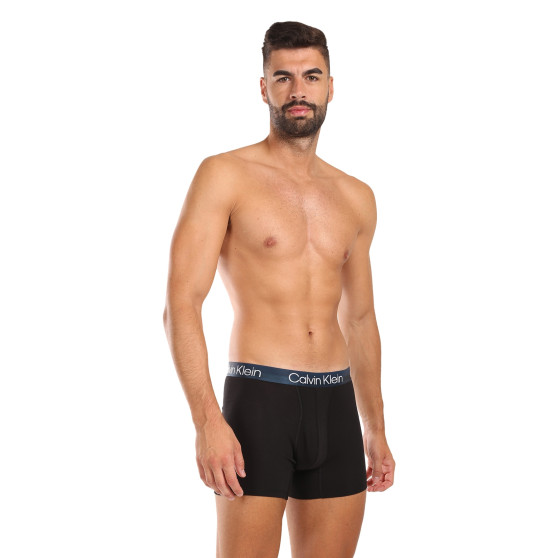 3PACK Herren Klassische Boxershorts Calvin Klein schwarz (NB2971A-PZI)