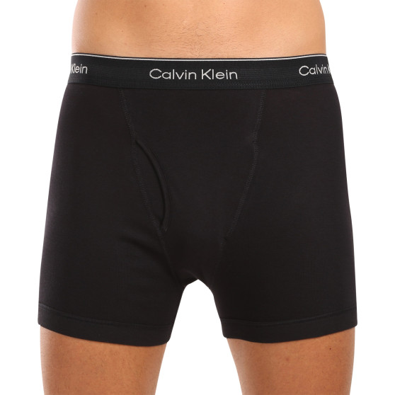 3PACK Herren Klassische Boxershorts Calvin Klein schwarz (NB4003A-001)