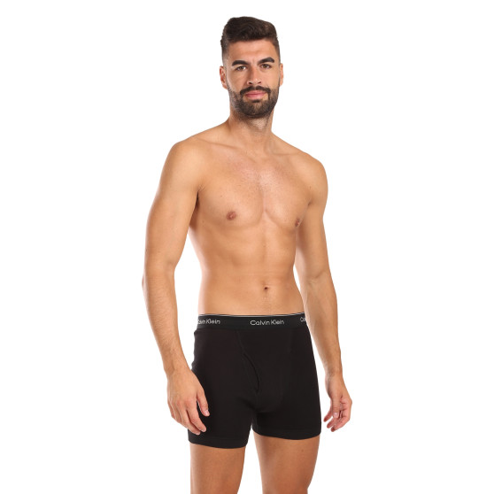 3PACK Herren Klassische Boxershorts Calvin Klein schwarz (NB4003A-001)