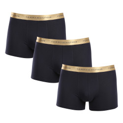 3PACK Herren Klassische Boxershorts Tommy Hilfiger dunkelblau (UM0UM03411 0TU)